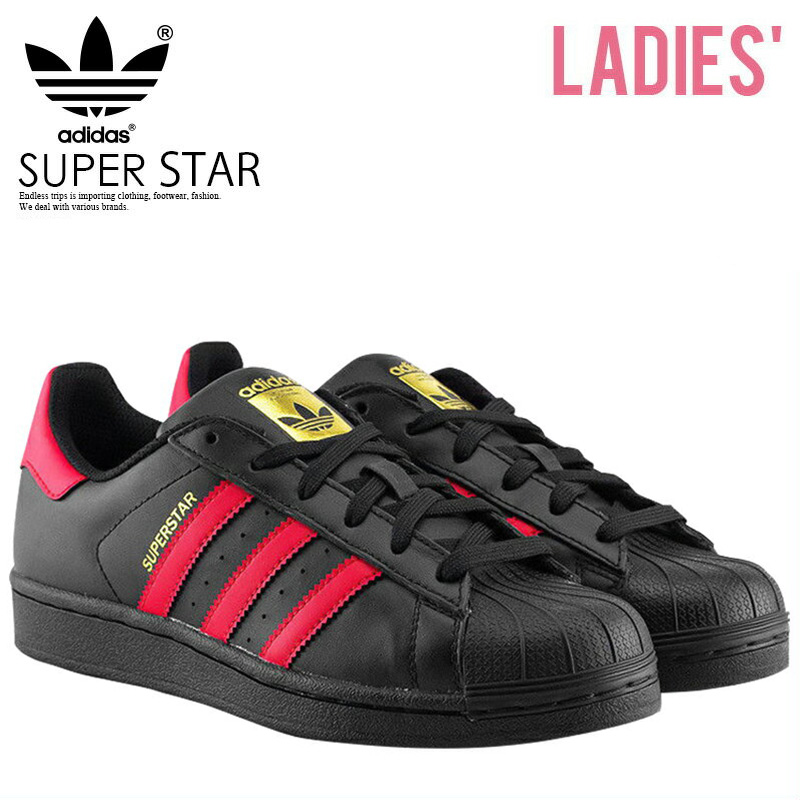 black and red superstar adidas