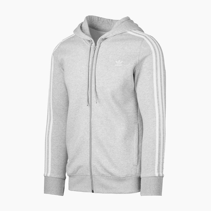 grey adidas zip hoodie women's