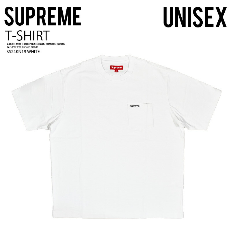 楽天市場】Supreme (シュプリーム) S/S POCKET TEE (ショートスリーブ ポケット Tシャツ) ユニセックス(メンズ モデル)  厚手 ポケットT 半袖 ティーシャツ トップス カットソー ロゴ刺繍 普段使い カジュアル ストリート スケーター 24SS 黒 BLACK (ブラック)  SS24KN19 ...