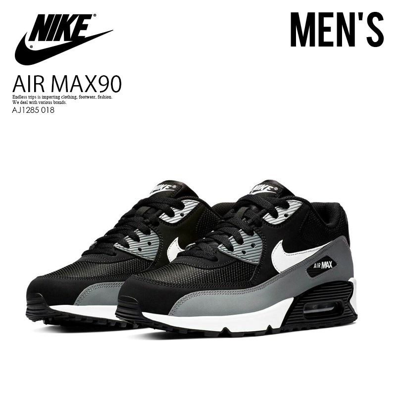 nike air max 90 black cool grey white