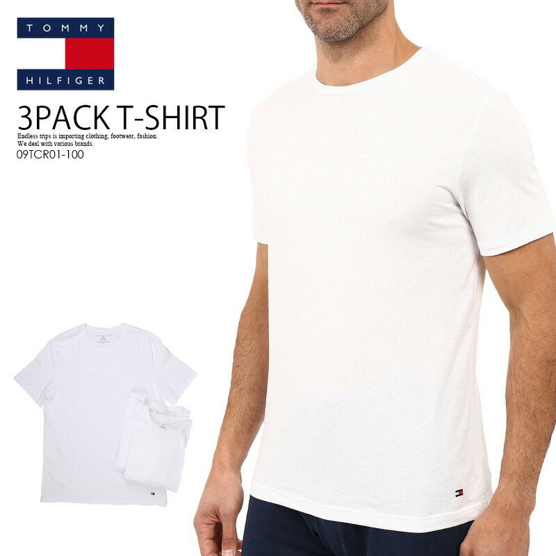 tommy hilfiger white t shirt 3 pack