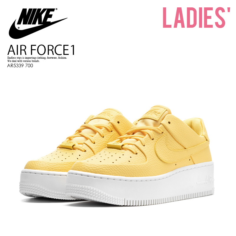 nike air force 1 sage low women's yellow