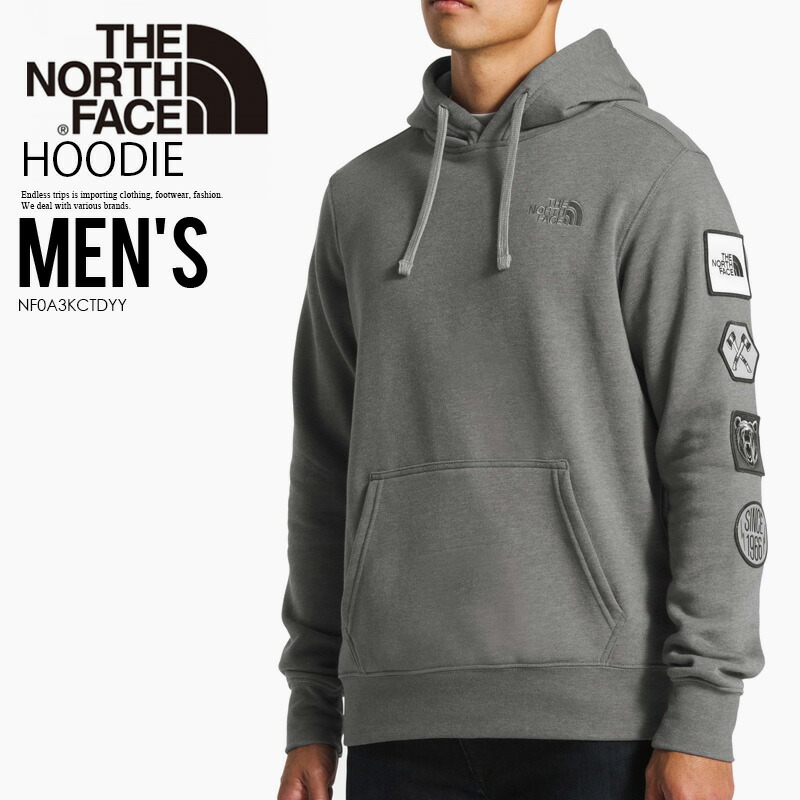 the north face men's urban patches hoodie