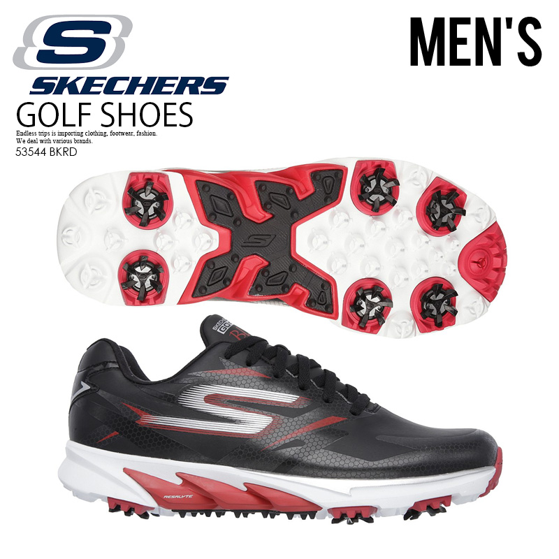 楽天市場 入手困難 希少 メンズ ゴルフシューズ Skechers スケッチャーズ Go Golf Blade ゴー ゴルフ ブレイド Mens ゴルフ スパイク スニーカー Bkrd ブラック レッド Bkrd Endless Trip Endless Trip 楽天市場店