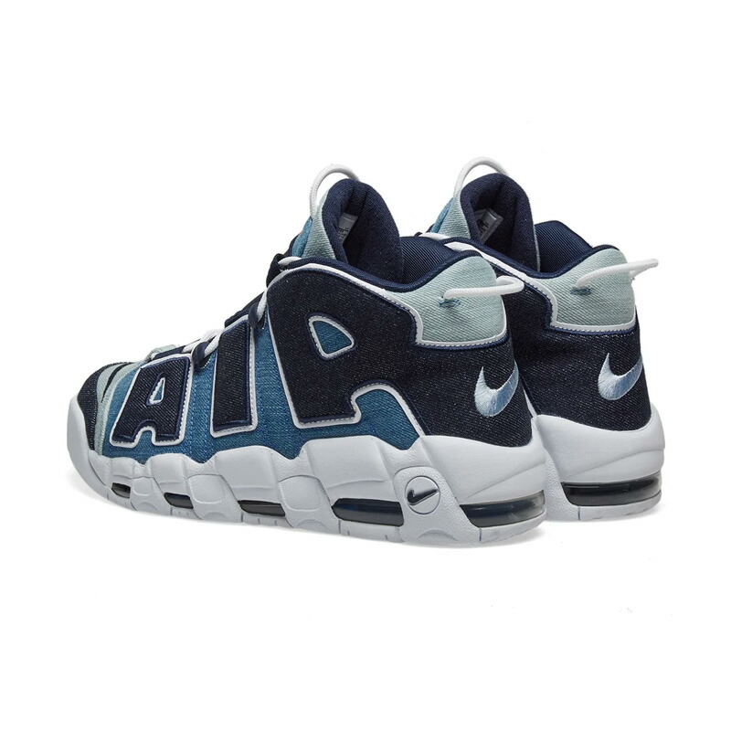 NIKE (Nike) AIR MORE UPTEMPO 96 QS DENIM (air more up tempo denim) more ten men sneakers sneakers WHITEOBSIDIAN TOTAL ORANGE (denim white) blue NIKE AIR MORE UPTEMPO 96 QS CJ6125100
