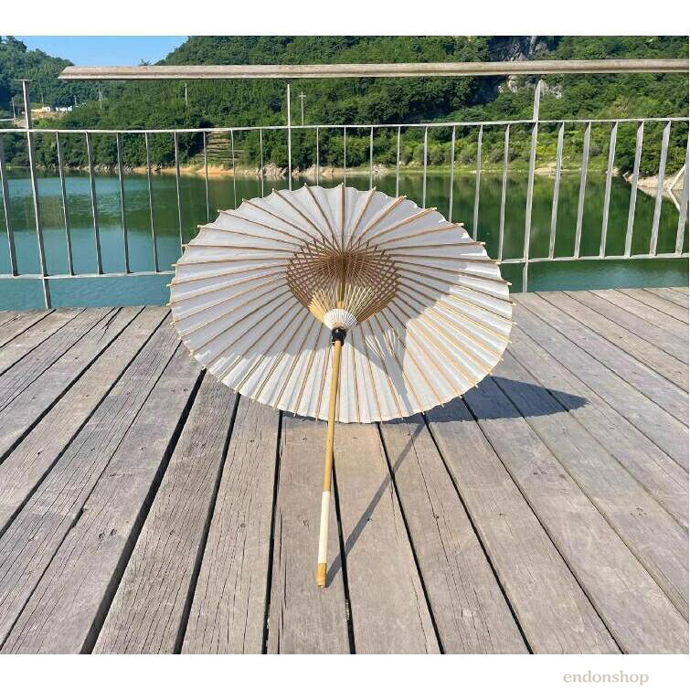 【百貨店SALE】雨降り当て嵌める能力のある ／コウモリ傘／蛇の目傘和傘 大番傘 白 別注品