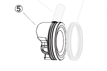 5.PISTON ピストン( φ 61) [GROM グロム ボアアップキット(ED12100K26A01）：補修部品] バイク｜エンデュランス2号店