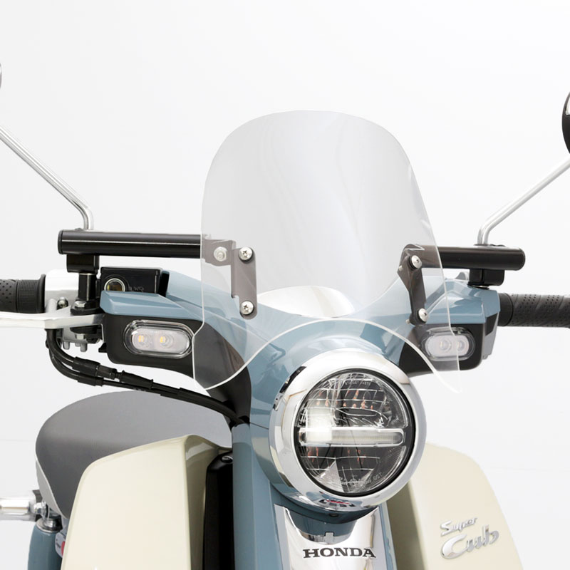 スーパーカブC125 JA58 JA48 メーターバイザー セット(クリア)＋取り付けキット バイク 7,238円