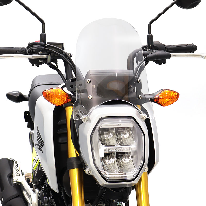 GROM グロム JC92 メーターバイザーロングセット(クリア)+取り付けキット バイク|エンデュランス2号店