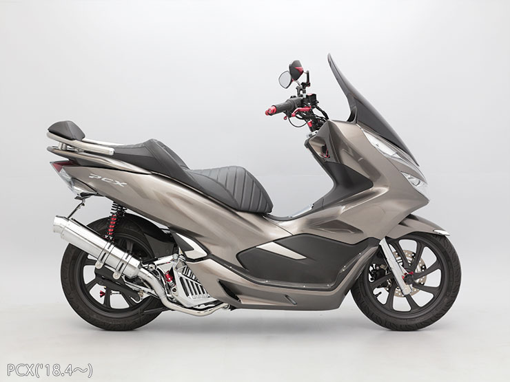 楽天市場 Pcx 18 4 Pcx150 18 4 Hi Power Sports マフラーtype R ステンレス Px エンデュランス楽天市場店