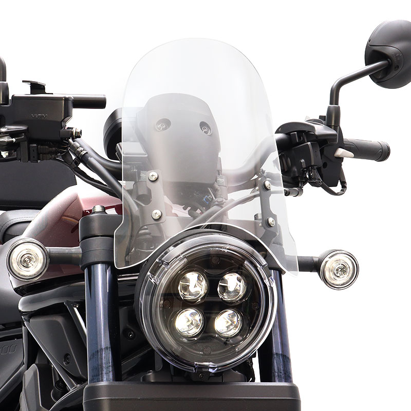 レブル1100/DCT SC83 REBEL1100/DCT メーターバイザーロングセット(クリア)+取り付けキット バイク|エンデュランス店