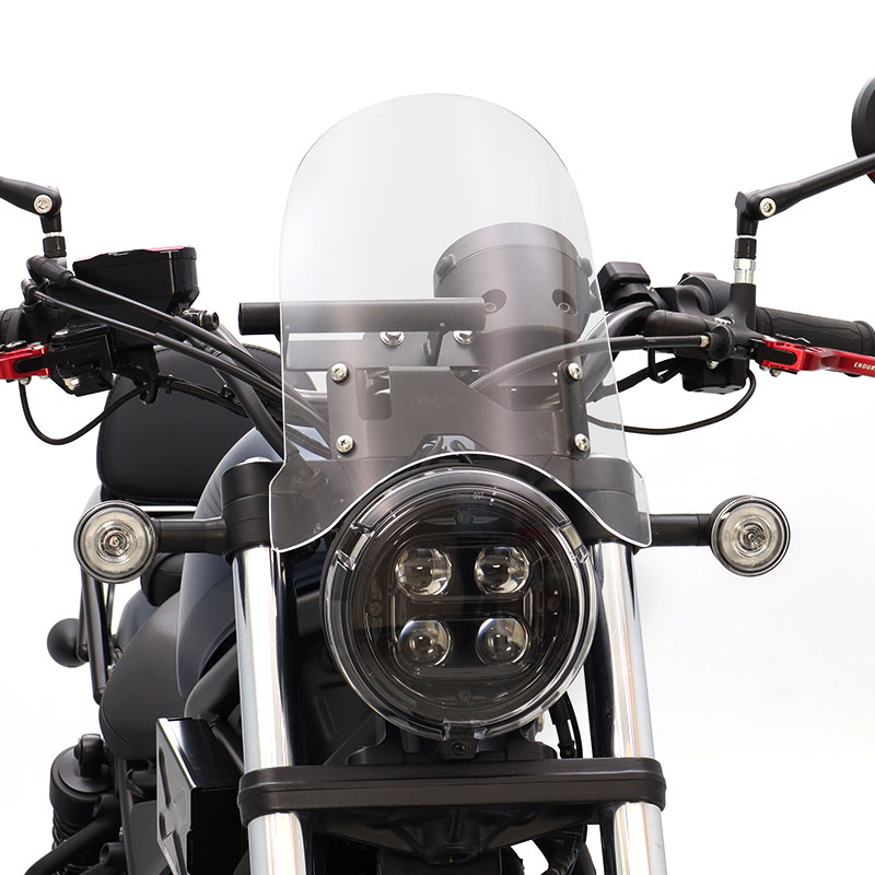 楽天市場】レブル250 REBEL250 MC49 メーターバイザーロングセット