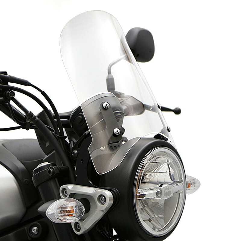 XSR125 RE46J XSR155 RG63 メーターバイザーロングセット(クリア)+取り付けキット バイク|エンデュランス店