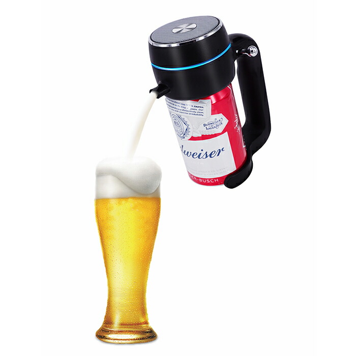 楽天市場 超音波式ハンディビールサーバー Energ 家庭用 泡立て 缶ビール用 ジョッキタイプ 極細泡 クリーミー泡 バッテリ付き 母の日 父の日 プレゼント 景品 ピクニック 内祝い お祝い パーティーに最適t19 Enbr ブラック Energ 楽天市場店
