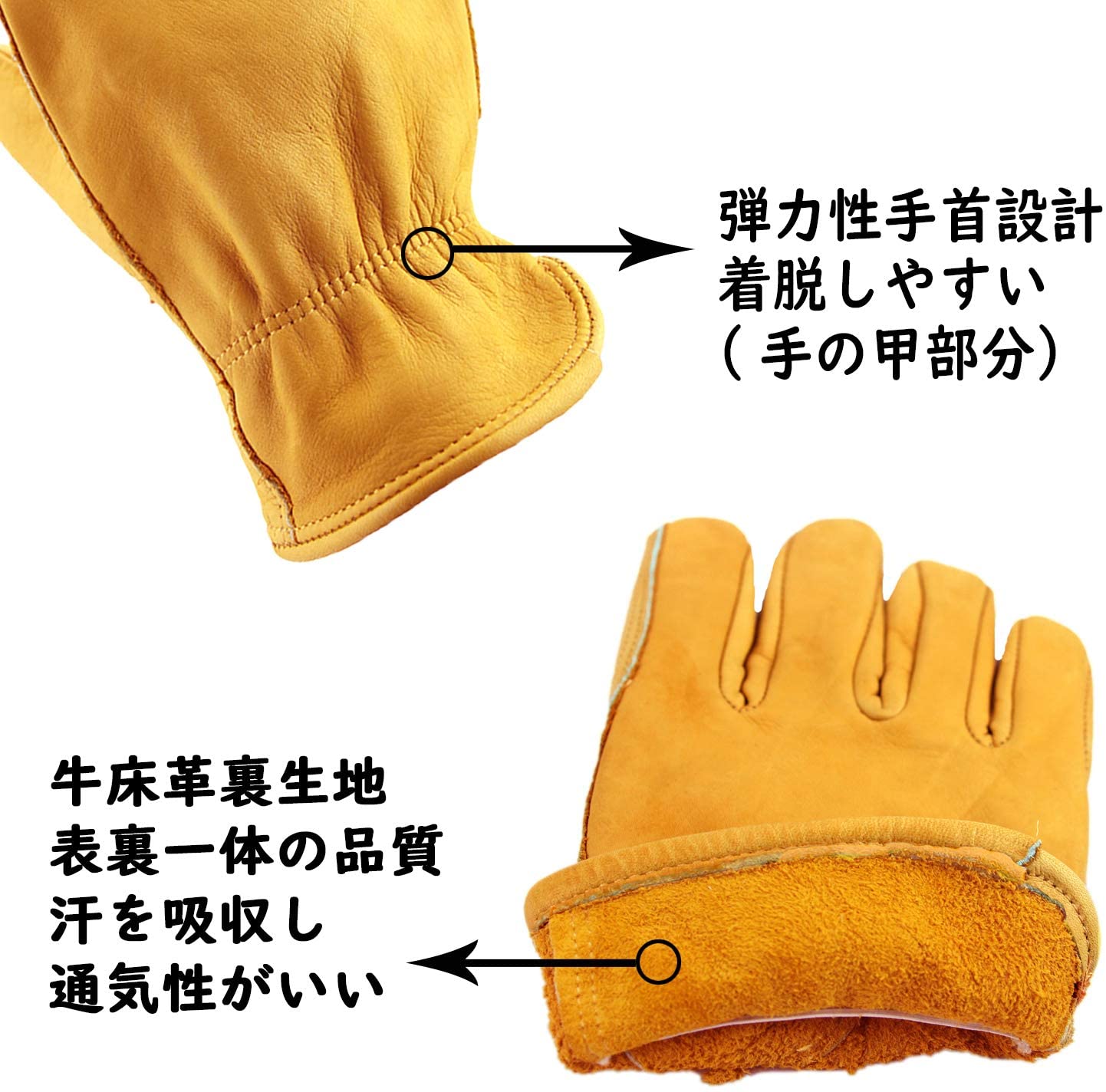 作業用手袋 耐熱グローブ 革手袋(本革) アウトドア用 キャンプ