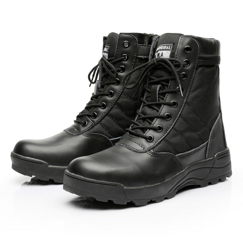 COBRA BALLハイカットミリタリーブーツ ブラック 米軍 ジャングルブーツレプリカ ブラック 6W（25.0-25.5cm