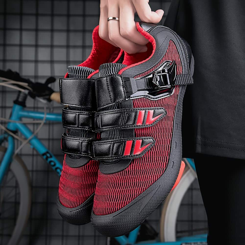 SALE／87%OFF】 ビンディングシューズ 自転車 シューズ ロードバイクシューズ 快速靴紐 ベルクロ 滑りにく サイクリングシューズロード  スポーツ サイクリング シュ−ズ バイク サイクル 男女可 3color 23.5cm-28.5cm sferavisia.hr