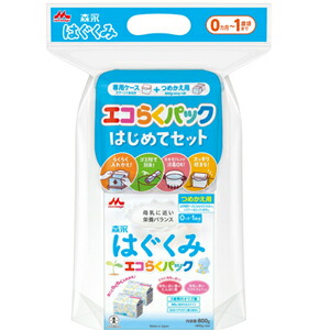 はぐくみ エコらくパック つめかえ用 800g(400g×2) 5箱 専用ケース Amazon.co.jp: 森永 エコらくパック つめかえ用 はぐくみ 800g