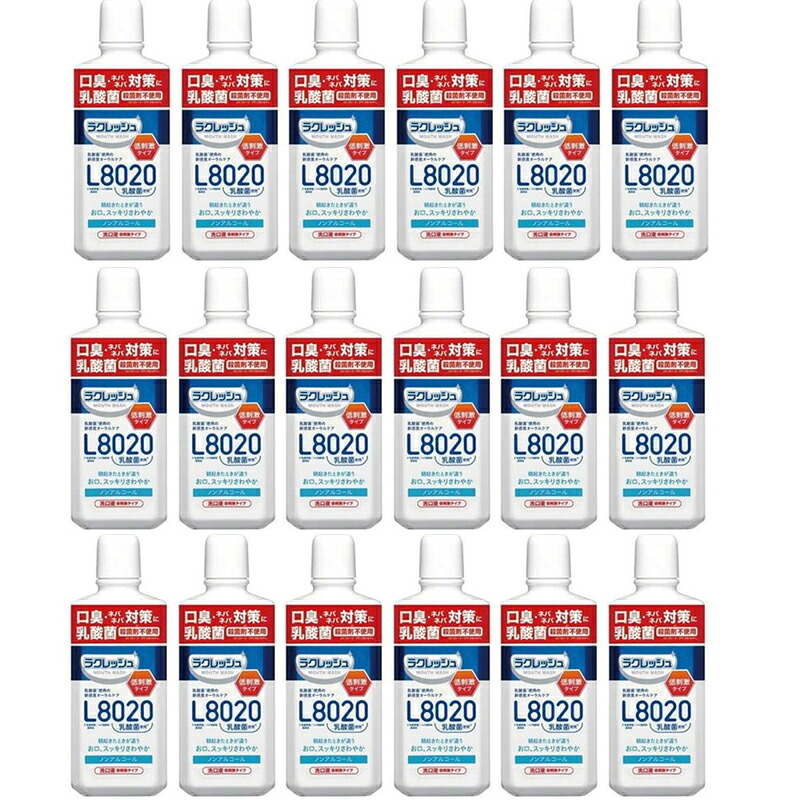 【送料無料・1ケース・15本入り】ラクレッシュ マイルドマウスウォッシュ 450mL×15個 L8020乳酸菌配合 洗口液 ノンアルコール 低刺激 口臭ケア アップルミント風味 ジェクス ラクレッシュ マイルド マウスウォッシュ 450mL×15セット 1ケース|エナジードラッグ