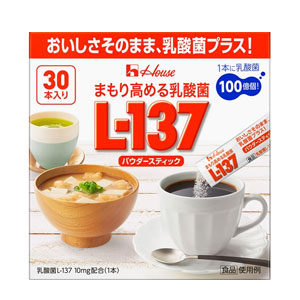 【貨物輸送無料・5個仕掛ける】まもり高める乳酸菌L-137黒色火薬突っ支い棒30本入×5 【ハウスウェルネスフーズ】