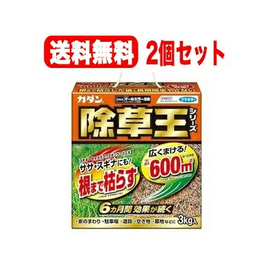 【送料無料・2個セット】 【フマキラー】カダン　除草王　オールキラー粒剤　 3kg×2セット