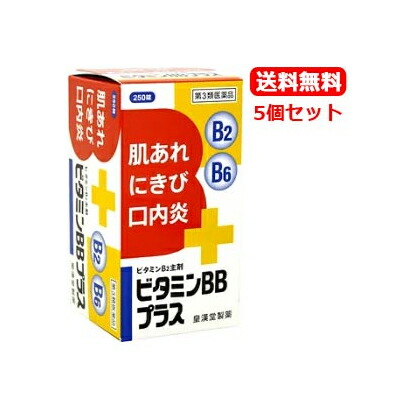 【第3類飲み薬】【貨物輸送無料!!】【５個書き割り!!】ヴィタミンBBつけ加える 「クニヒロ」250錠×５個書き割り 【皇漢堂】