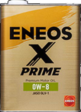 ENEOS X PRIME エックスプライム エンジンオイル 0W-8　GLVー1 100％化学合成油 4L缶　エネオス