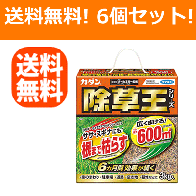 【送料無料！6セット！】 【フマキラー】カダン　除草王　オールキラー粒剤　3kg 12,675円