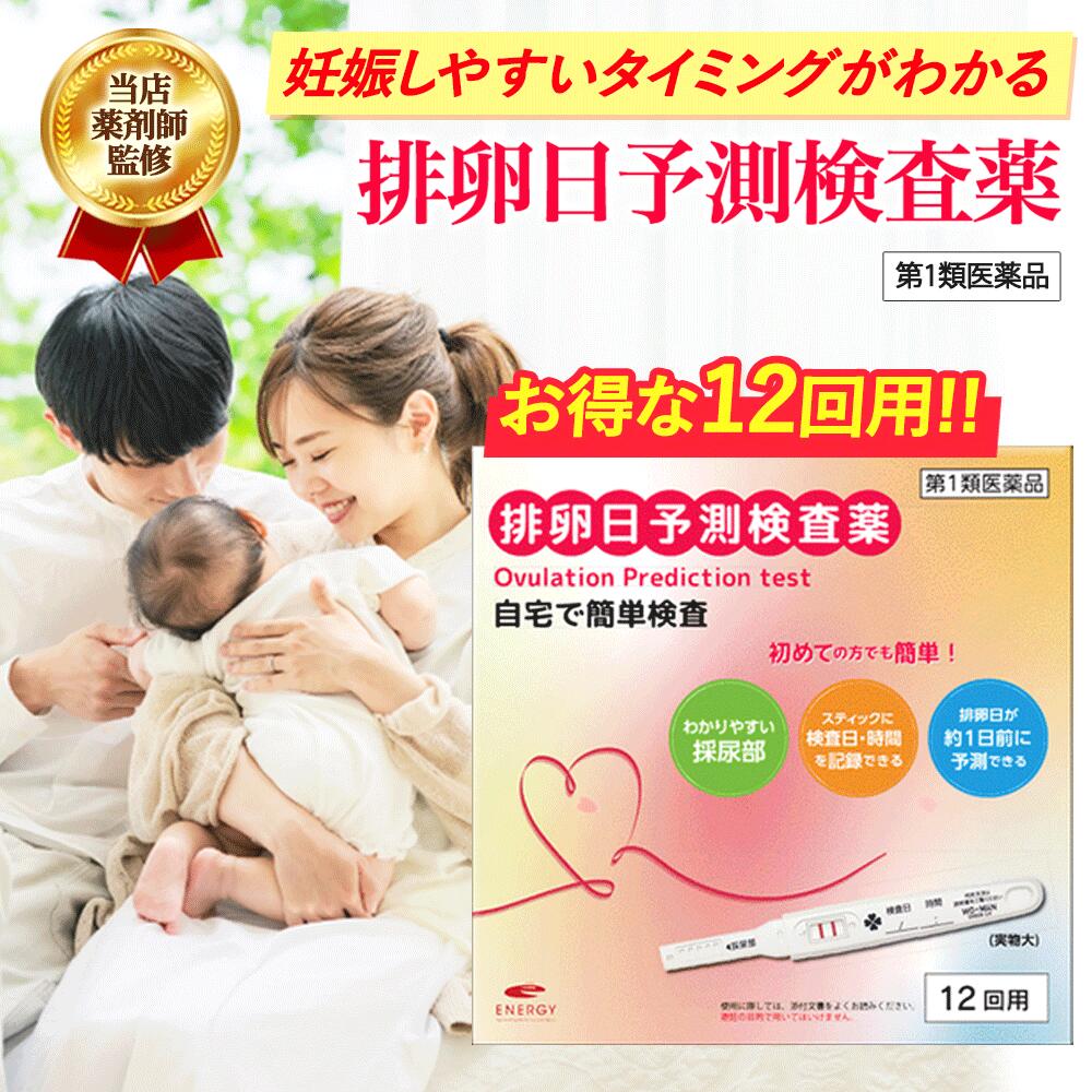 【第1類飲み薬】 活動力排卵日当てずっぽう精神測定検査薬12回分 妊活 妊孕 ■ 要電子メール突きとめる ■薬理学者の突きとめる後の送りとどけるとなります。何卒ご了承ください。