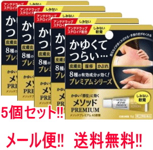 第 2 類医薬品 送料無料 メール便対応 5個セット メソッドプレミアム 軟膏 X5個 Paigebird Com