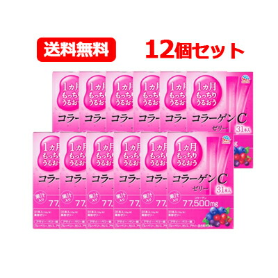 【送料無料！1ケース！12個セット】 【アース製薬】1ヵ月もっちりうるおう コラーゲンCゼリー310g(10g×31本入)×12個