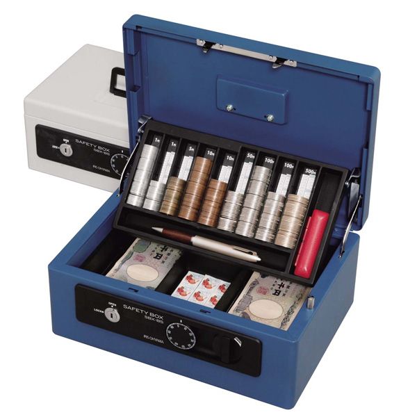 人気商品☆ 金庫 手提げ A5 スリム SBX-A5S ブルー 手提げ金庫 スリムA5サイズ グレー SBX-A5S