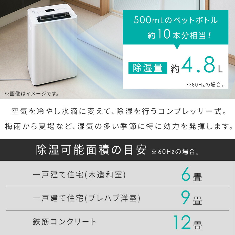 2026年最新モデル／ 除湿機 コンプレッサー式 コンパクト アイリス
