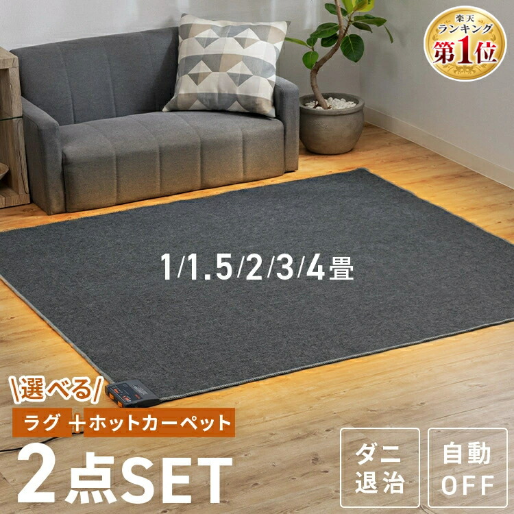 楽天市場】「半額」先着クーポン☆1(土)0時～ ホットカーペット