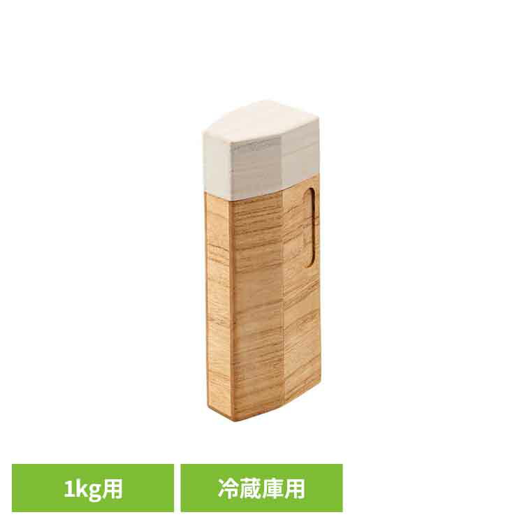 [最大400円OFFクーポン/新生活フェア]米びつ 冷蔵庫 スリム 1kg 桐 おしゃれ 調湿性 防虫性 計量カップ付 コンパクト 冷蔵庫に入る 冷蔵庫用 米櫃 ライスストッカー ライスボックス お米 玄米 シリアル 保存 ケース 容器 1キロ kirisai 桐の冷蔵こめ櫃 OSPO-1 *