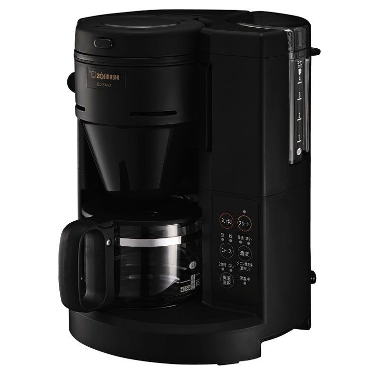 [最大400円OFFクーポン/新生活フェア]象印 コーヒーメーカー 珈琲通 ブラック EC-SA40-BA 象印 コーヒーメーカー 全自動 コーヒー通 coffee EC-SA40 挽きたて ZOJIRUSHI 高温抽出 ecsa40