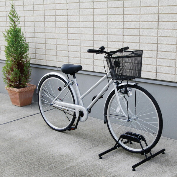 自転車スタンド 転倒防止 強風 1台用 BYS-1 屋外 盗難防止 自転車置き場 強風対策 暴風対策 自転車立て キズ防止 車庫 車 駐輪場 自転車  駐輪スタンド 自転車ラック サイクルスタンド サイクルラック おしゃれ サイクル アイリスオーヤマ あす楽