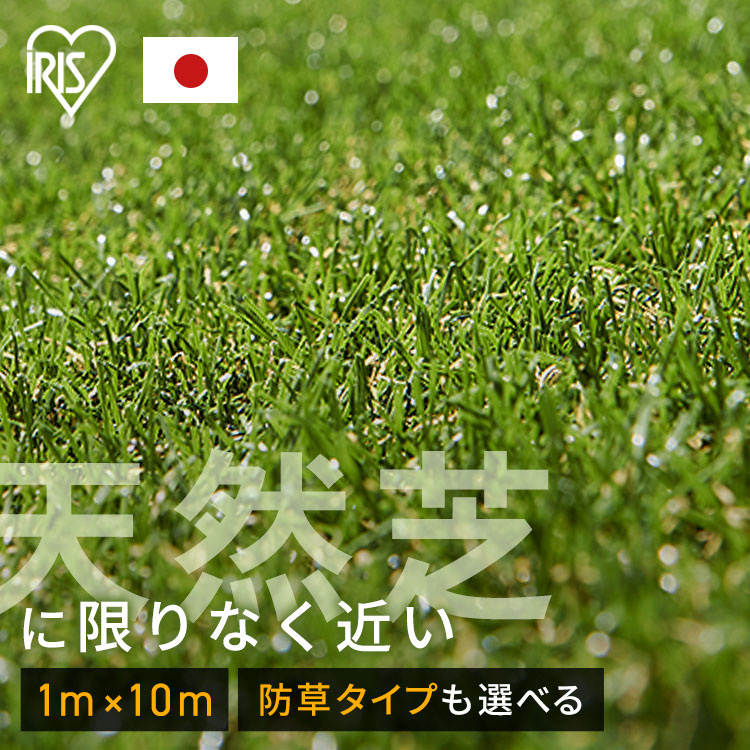 人工芝 1m×10m 渦状文 アイリスオーヤマ 防草腰掛け一体型 芝地 耐久性 防菌類役立つこと付 飾り気の無い据え付ける 庭 回廊 ガーデニング 中庭 露台 DIY 愛玩動物 犬 ちびっ子 選べる 写実的人工芝 写実的防草人工芝 IP-30110 RP-30110 *
