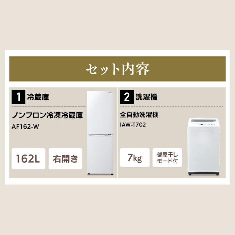 家電固化 冷蔵倉庫 落とす飛行機 2句切符号セット 燕子花オーヤマ 耳あたらしい人生家電セット 新品 冷蔵庫162l 洗濯機7kg ひとり生活 新生活セット 一性格暮らし 1人暮らし 単身赴任 執務室 事務ロケーション 引っ越し 小型 2戸板 白色 送料無料 2 Bharadwajclasses Com