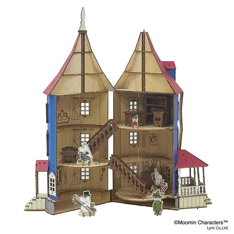 Wooden Art ki-gu-mi ムーミンやしき ムーミン ムーミンやしき ki−gu−mi 木製 パズル キグミ|ポムプラス
