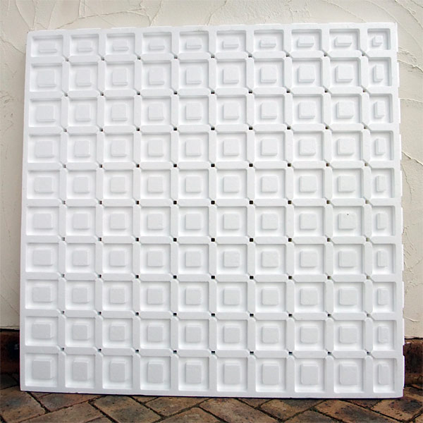 エコロベース保水水抜き引っ敷き45（100×100×4.5珊）（屋上緑化用）10枚書き割り