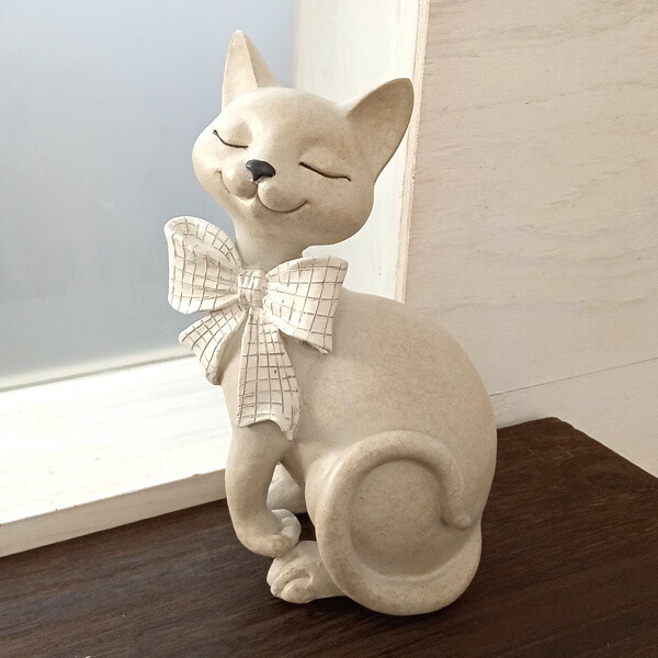 楽天市場】【送料無料】【新商品】御影石の猫【1】【目開き】【ネコの