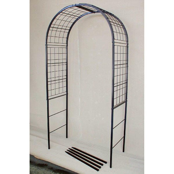 フラワーアーチ クレメントa アルファ 幅100cm 園芸ネット 作業ツール プラス クレマチス 花木 大型 オプション部品で幅が拡大可能なガーデンアーチ
