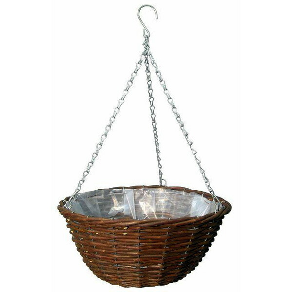 楽天市場】植木鉢・プランター G-story ラタン ハンギングバスケット M