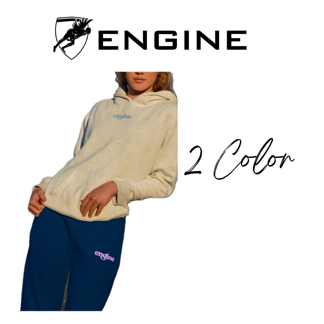【輸入品】 ENGINE Woman's Track Pant - Foam Logo - トラックパンツ 女性用 全年齢対象 フリース素材 Navy / White ２色 送料無料