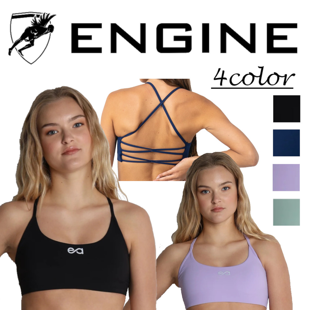 【輸入品】 ENGINE Cross Back Sports Braトレーニングスポーツブラ 女性用 全年齢対象 ナイロン70％・ポリウレタン30％の混紡素材 送料無料