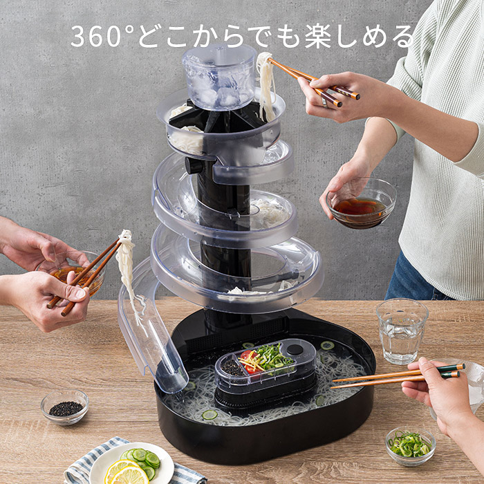 楽天市場 流しそうめん機 大人の流しそうめん Kws B1 流しそうめん器 家庭用 卓上 そうめん 電池式 アウトドア ながしそうめん 流し素麺 スライダー そうめんスライダー コードレス 流れる 単2電池 Nicotto インテリア雑貨