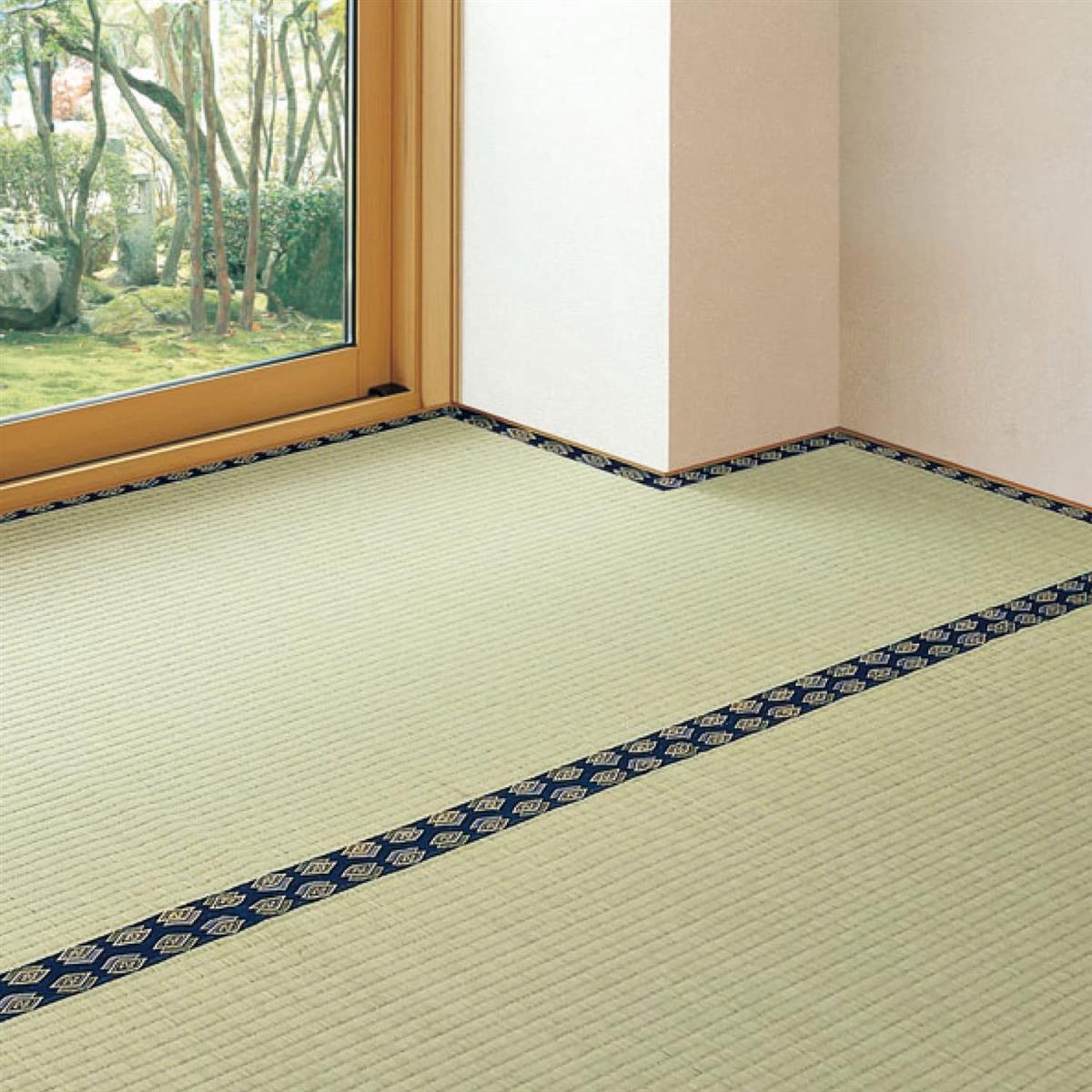 萩原 無償性とり捨てる上敷き い草引っ敷き 撥水 裏貼あり 縁取りつくろう磁気テープ付き添い人 本間6畳 自然的