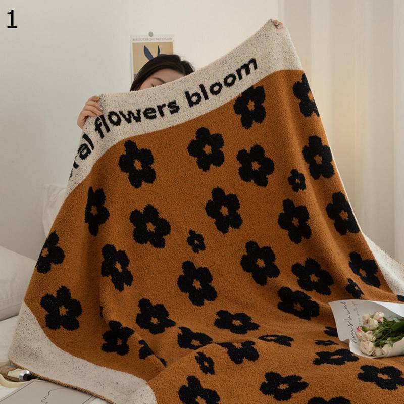 ブランケット 掛け毛布 花柄 ブランケット 北欧 大判 昼休み 肩掛け フランネル シングル ニットブランケット ソファカバー 暖かい 肩掛け 防寒 学生 通年用 冷房対策 なめらかな肌触り 新転居お祝い お昼寝