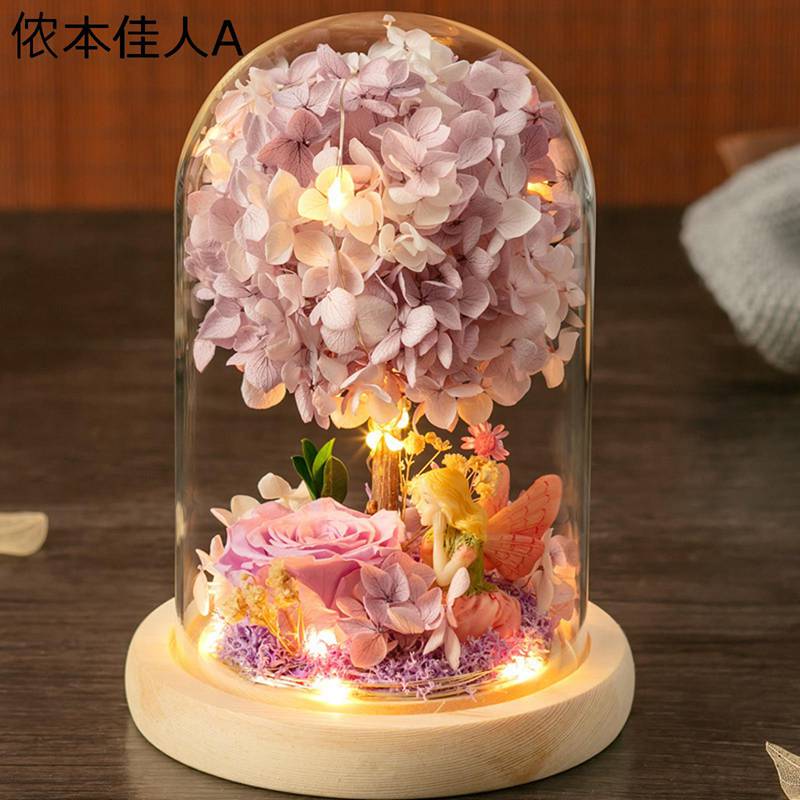 造花 プレゼント ガラスドーム フェイクフラワー ドライフラワー風 記念日 撮影小物 母の日 女性 お祝い 卒業式 感謝 石?フラワー クリスマス 枯れない お世話不要 アレンジメント 装飾
